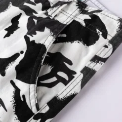 Best OUKU Men's Cargo Shorts Camo Shorts Shorts Summer Shorts Zipper Multiple Pockets Flap Pocket Camouflage Camo / Camouflage Comfort Wearable Short Outdoor Vacation Sport Casual Black Army Green