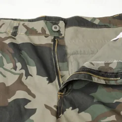 New OUKU Men's Cargo Shorts Camo Shorts Shorts Summer Shorts Multi Pocket Flap Pocket Camo Camouflage Comfort Wearable Knee Length Outdoor Sport Daily Fashion Casual White Yellow