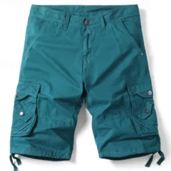 Best OUKU Men's Cargo Shorts Camo Shorts Shorts Summer Shorts Multi Pocket Flap Pocket Plain Camouflage Comfort Wearable Knee Length Outdoor Sport Daily Fashion Casual Camouflage Red Camouflage khaki