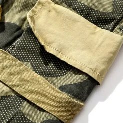 Best OUKU Men's Cargo Shorts Camo Shorts Shorts Summer Shorts Drawstring Elastic Waist Multi Pocket Camo / Camouflage Comfort Wearable Knee Length Outdoor Sport Daily Fashion Casual Camouflage khaki Camouflage