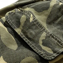 Best OUKU Men's Cargo Shorts Camo Shorts Shorts Summer Shorts Drawstring Elastic Waist Multi Pocket Camo / Camouflage Comfort Wearable Knee Length Outdoor Sport Daily Fashion Casual Camouflage khaki Camouflage