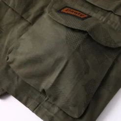 Best OUKU Men's Cargo Shorts Camping Shorts Camo Shorts Hiking Shorts Elastic Waist Straight Leg 6 Pocket Plain Camouflage Moisture Wicking Wearable Knee Length Outdoor Casual Daily Fashion Streetwear Black