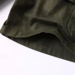 Best OUKU Men's Cargo Shorts Camping Shorts Camo Shorts Hiking Shorts Elastic Waist Straight Leg 6 Pocket Plain Camouflage Moisture Wicking Wearable Knee Length Outdoor Casual Daily Fashion Streetwear Black