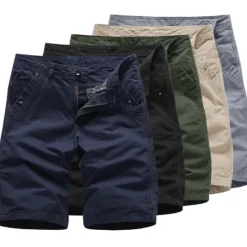 Clearance OUKU Men's Cargo Shorts Capri shorts Multi Pocket Plain Comfort Outdoor Calf-Length Outdoor Daily Going out Fashion Streetwear Black Army Green