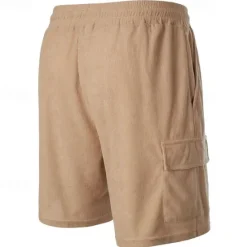 Discount OUKU Men's Cargo Shorts Casual Shorts Corduroy Shorts Drawstring Elastic Waist Multi Pocket Plain Comfort Soft Full Length Outdoor Daily Holiday Sports Fashion Black Army Green