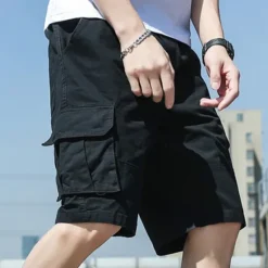 Discount OUKU Men's Cargo Shorts Hiking Shorts Military Summer Outdoor Ripstop Breathable Quick Dry Lightweight Shorts Bottoms Dark Khaki ArmyGreen Cotton Climbing Beach Camping / Hiking / Caving M L XL 2XL 3XL