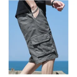 Discount OUKU Men's Cargo Shorts Hiking Shorts Military Summer Outdoor Ripstop Breathable Quick Dry Lightweight Shorts Bottoms Dark Khaki ArmyGreen Cotton Climbing Beach Camping / Hiking / Caving M L XL 2XL 3XL