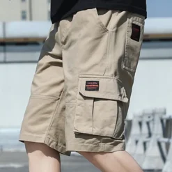 Discount OUKU Men's Cargo Shorts Hiking Shorts Military Summer Outdoor Ripstop Breathable Quick Dry Lightweight Shorts Bottoms Dark Khaki ArmyGreen Cotton Climbing Beach Camping / Hiking / Caving M L XL 2XL 3XL