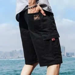 Discount OUKU Men's Cargo Shorts Hiking Shorts Military Summer Outdoor Ripstop Breathable Quick Dry Lightweight Shorts Bottoms Dark Khaki ArmyGreen Cotton Climbing Beach Camping / Hiking / Caving M L XL 2XL 3XL