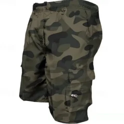 OUKU Men's Cargo Shorts Hiking Shorts Military Outdoor Regular Fit Waterproof Breathable Quick Dry Shorts Zipper Pocket Black Army Green Hunting Climbing Camping / Hiking / Caving S M L XL XXL