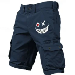 Outlet OUKU Men's Cargo Shorts Multiple Pockets Graphic Graffiti Outdoor Short Sports Outdoor Classic Micro-elastic Shorts