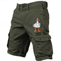 Outlet OUKU Men's Cargo Shorts Multiple Pockets Graphic Graffiti Outdoor Short Sports Outdoor Classic Micro-elastic Shorts