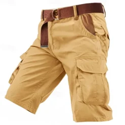 Discount OUKU Men's Cargo Shorts Shorts Buttons Multi Pocket Plain Wearable Short Outdoor Daily Camping & Hiking Fashion Classic Army Green Green