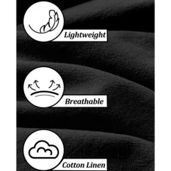 Online OUKU Men's Cargo Shorts Shorts Linen Shorts Summer Shorts Beach Shorts Drawstring Elastic Waist Multi Pocket Plain Knee Length Outdoor Casual Daily Vacation Casual Black White Inelastic