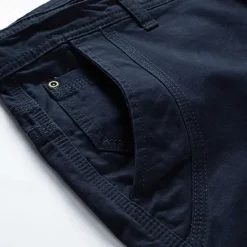 Discount OUKU Men's Cargo Shorts Shorts Summer Shorts Work Shorts Golf Shorts Multi Pocket Button-Down Flap Pocket Plain Comfort Wearable Knee Length Outdoor Sport Daily Fashion Casual Black Blue