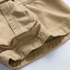 Best OUKU Men's Cargo Shorts Shorts Zipper Pocket Plain Breathable Soft Casual Weekend Fashion Streetwear Black Blue Micro-elastic