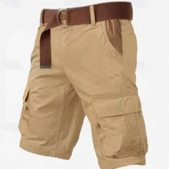 Best OUKU Men's Cargo Shorts Shorts Buttons Multi Pocket Plain Wearable Short Outdoor Daily Camping & Hiking Fashion Classic Army Green Green