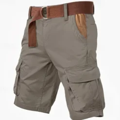 Best OUKU Men's Cargo Shorts Shorts Buttons Multi Pocket Plain Wearable Short Outdoor Daily Camping & Hiking Fashion Classic Army Green Green