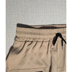 Best OUKU Men's Cargo Shorts Shorts Summer Shorts Drawstring Elastic Waist Multi Pocket Plain Comfort Wearable Knee Length Outdoor Sport Daily Fashion Casual Black Brown
