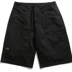 Hot OUKU Men's Cargo Shorts Shorts Summer Shorts Zipper Pocket Multi Pocket Plain Comfort Wearable Knee Length Outdoor Sport Daily Fashion Casual Black Red