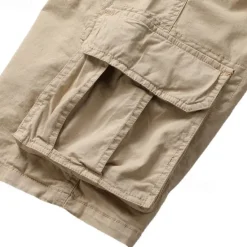 Hot OUKU Men's Cargo Shorts Shorts Summer Shorts Drawstring Elastic Waist Multi Pocket Plain Comfort Wearable Knee Length Outdoor Sport Daily Fashion Casual Black Yellow