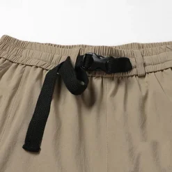 OUKU Men's Cargo Shorts Shorts Summer Shorts Drawstring Elastic Waist Multi Pocket Plain Comfort Wearable Knee Length Outdoor Sport Daily Fashion Casual Black Purple