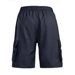 New OUKU Men's Cargo Shorts Shorts Summer Shorts Drawstring Elastic Waist Multi Pocket USA Flag Comfort Wearable Knee Length Outdoor Sport Daily Fashion Casual Black Navy Blue