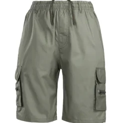 Online OUKU Men's Cargo Shorts Shorts Bermuda shorts Flap Pocket Plain Comfort Breathable Outdoor Daily Going out Fashion Streetwear Black Green