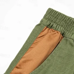 Hot OUKU Men's Cargo Shorts Shorts Buttons Multi Pocket Plain Wearable Short Outdoor Daily Camping & Hiking Fashion Classic Army Green Green
