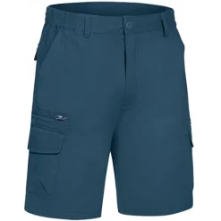 Hot OUKU Men's Cargo Shorts Shorts Summer Shorts Elastic Waist Multi Pocket Flap Pocket Plain Comfort Wearable Knee Length Outdoor Sport Daily Fashion Casual Black Yellow