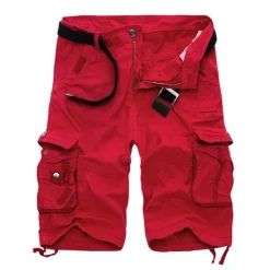 Outlet OUKU Men's Cargo Shorts Shorts Hiking Shorts Pocket Plain Comfort Breathable Knee Length Work Casual Daily Fashion Streetwear ArmyGreen turmeric