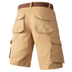 Outlet OUKU Men's Cargo Shorts Shorts Hiking Shorts Multi Pocket Plain Wearable Short Outdoor Daily Designer Casual ArmyGreen Khaki