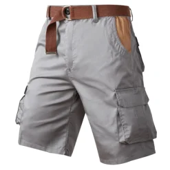 Outlet OUKU Men's Cargo Shorts Shorts Hiking Shorts Multi Pocket Plain Wearable Short Outdoor Daily Designer Casual ArmyGreen Khaki
