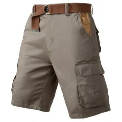 Outlet OUKU Men's Cargo Shorts Shorts Hiking Shorts Multi Pocket Plain Wearable Short Outdoor Daily Designer Casual ArmyGreen Khaki