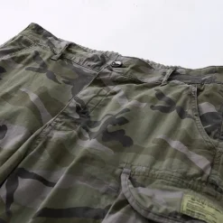 Outlet OUKU Men's Cargo Shorts Shorts Summer Shorts Multi Pocket Flap Pocket Camo Comfort Wearable Knee Length Outdoor Sport Daily Fashion Casual Khaki Army Green