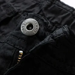 OUKU Men's Cargo Shorts Shorts Zipper Pocket Plain Breathable Soft Casual Weekend Fashion Streetwear Black Blue Micro-elastic