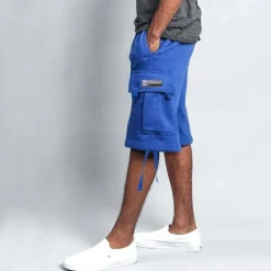 Sale OUKU Men's Cargo Shorts Shorts Pocket Drawstring Elastic Waist Plain Comfort Breathable Knee Length Outdoor Vacation Sport Casual Black White
