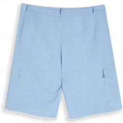 Best OUKU Men's Cargo Shorts Shorts Linen Shorts Summer Shorts Pocket Plain Comfort Breathable Business Daily Business Casual White Navy Blue