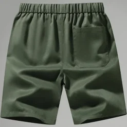 Sale OUKU Men's Cargo Shorts Shorts Summer Shorts Zipper Pocket Multi Pocket Plain Comfort Wearable Knee Length Outdoor Sport Daily Fashion Casual Black Army Green