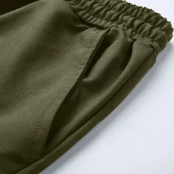 OUKU Men's Cargo Shorts Sweat Shorts Drawstring Elastic Waist Plain Breathable Soft Casual Weekend Fashion Streetwear Loose Fit Denim Blue Black Micro-elastic