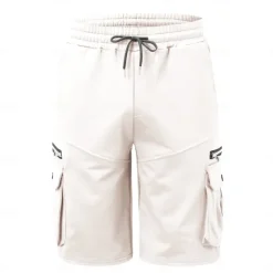 OUKU Men's Cargo Shorts Sweat Shorts Drawstring Elastic Waist Plain Breathable Soft Casual Weekend Fashion Streetwear Loose Fit Denim Blue Black Micro-elastic