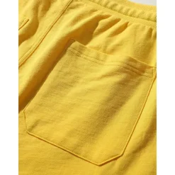 Discount OUKU Men's Cargo Shorts Sweat Shorts Workout Shorts Casual Shorts Drawstring Elastic Waist Multi Pocket Plain Comfort Breathable Knee Length Casual Daily Holiday Sports Fashion Black Yellow Micro-elastic