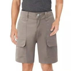 Clearance OUKU Men's Cargo Shorts Work Shorts Hiking Shorts Pocket Multi Pocket Plain Comfort Breathable Knee Length Casual Daily Fashion Streetwear White Navy Blue