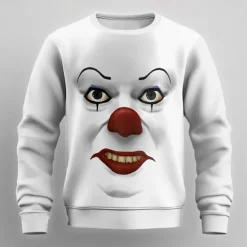 Sale OUKU Men's Cartoon Clown Sweatshirt Sweatshirt Long Sleeve Sweatshirt Crew Neck Fashion Cool Daily 3D Print Party Streetwear All Seasons