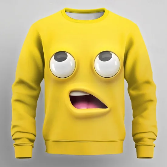 Online OUKU Men's Cartoon 3D Sweatshirt Sweatshirt Long Sleeve Sweatshirt Crew Neck Exaggerated Casual 3D Print Party Streetwear All Seasons