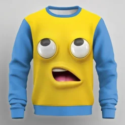 Online OUKU Men's Cartoon 3D Sweatshirt Sweatshirt Long Sleeve Sweatshirt Crew Neck Exaggerated Casual 3D Print Party Streetwear All Seasons