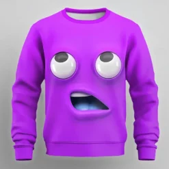 Online OUKU Men's Cartoon 3D Sweatshirt Sweatshirt Long Sleeve Sweatshirt Crew Neck Exaggerated Casual 3D Print Party Streetwear All Seasons