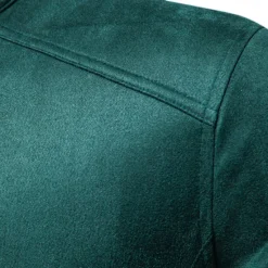 Outlet OUKU Men's Casual Jacket Suede Jacket Casual Daily Windbreaker Sexy Fall & Winter Solid / Plain Color Casual Collarless Regular Black Yellow Green Gray Jacket