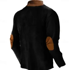 New OUKU Men's Cattle Sweatshirt Zip Sweatshirt Long Sleeve Sweatshirt Quarter Zip Daily Basic Print Sports Outdoor Travel Zip Up Spring & Fall