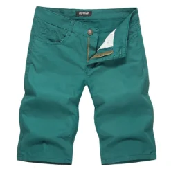 Clearance OUKU Men's Chino Shorts Bermuda shorts Work Shorts Pocket Plain Comfort Breathable Knee Length Outdoor Casual Daily Fashion Streetwear Blue Khaki